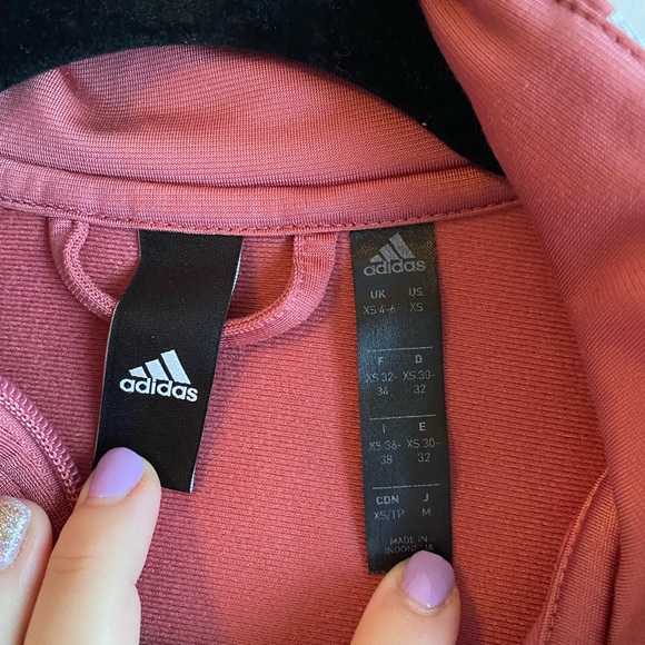 *Adidas Track Jacket PINK size XS - Picture 3 of 4